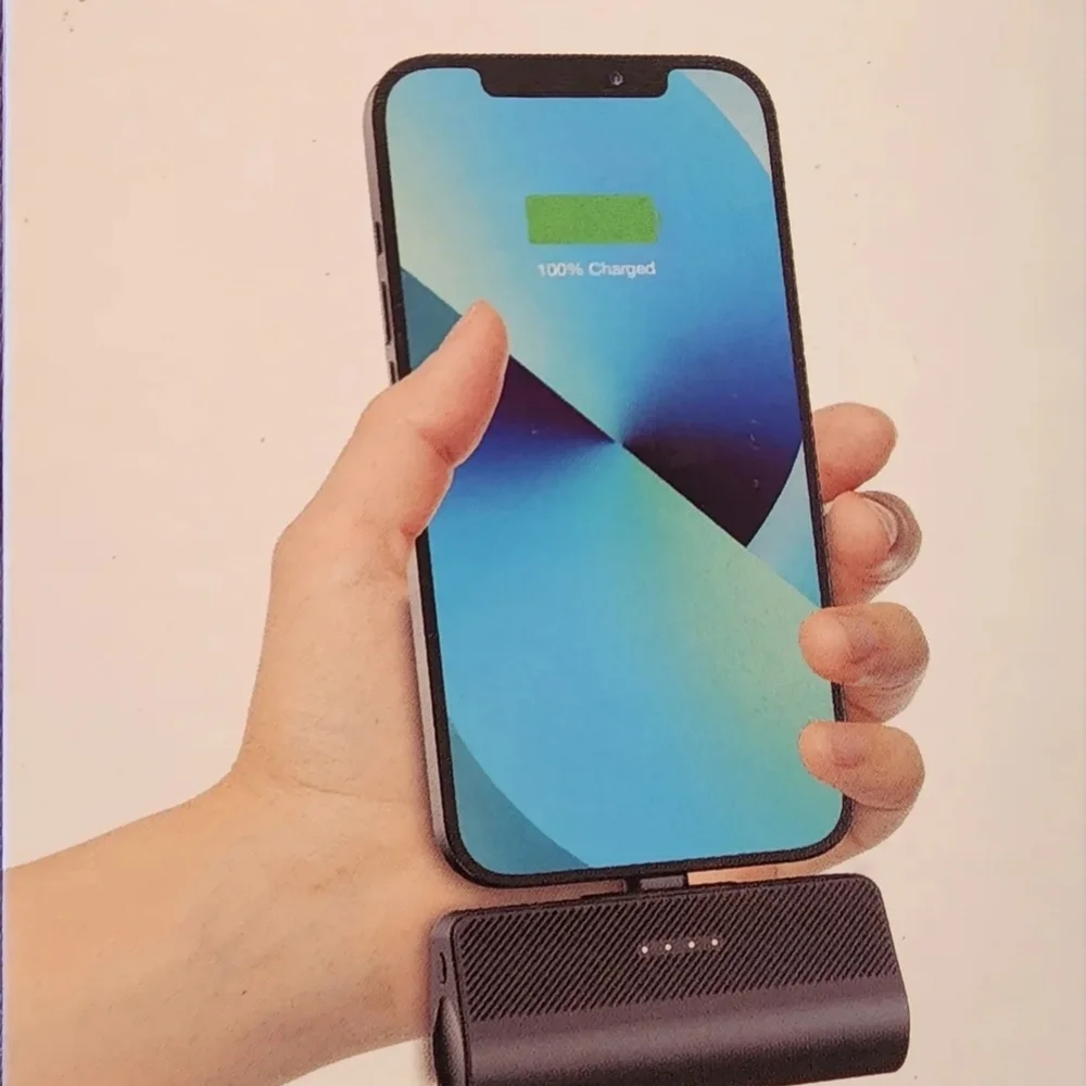 Wireless Charging Power Bank Black | Portable Charger for iPhone & Android